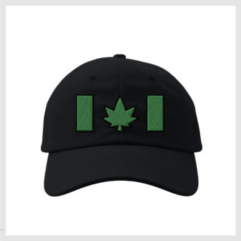 Cannabis Canada Flag Baseball Cap