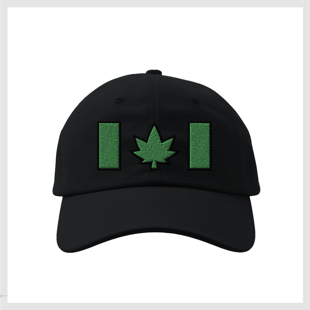 Canada Cannabis Flag Baseball Hat