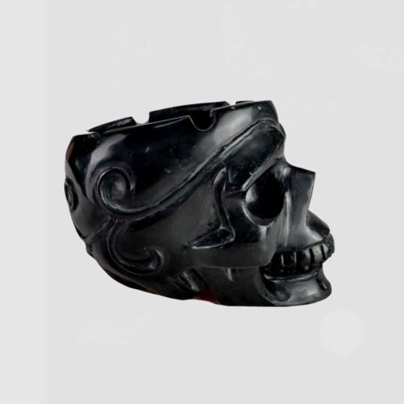 Natural Gemstone Crystal Ashtray Black Obsidian