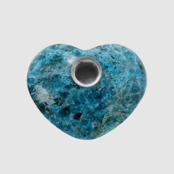 Gemstone Heart Pipe Apatite