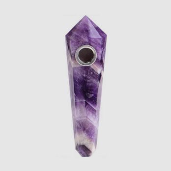 Gemstone Wand Pipe Amethyst