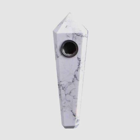 Natural Gemstone Crystal Wand Pipe Howlite