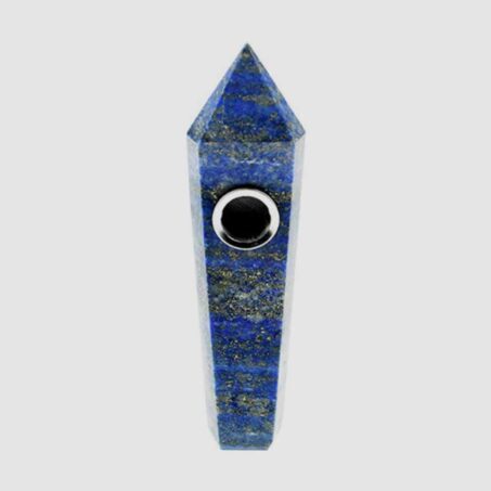 Natural Gemstone Crystal Wand Pipe Lapis Lazuli