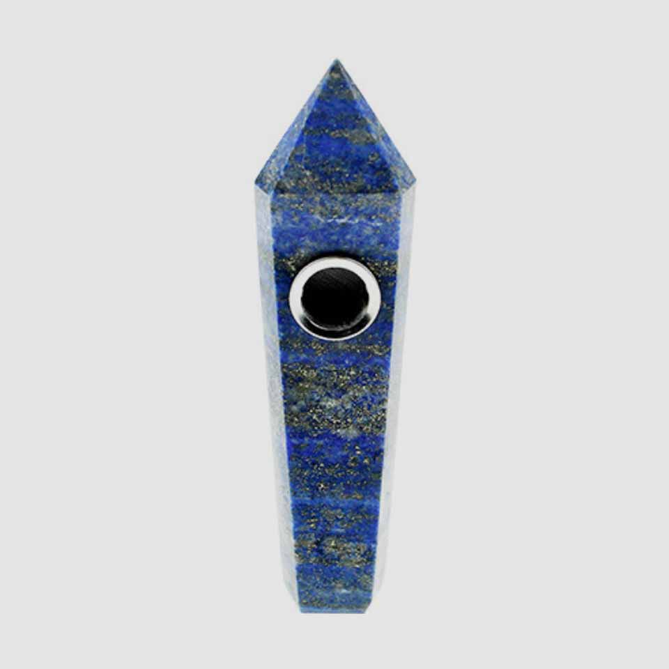 Natural Gemstone Crystal Wand Pipe Lapis Lazuli