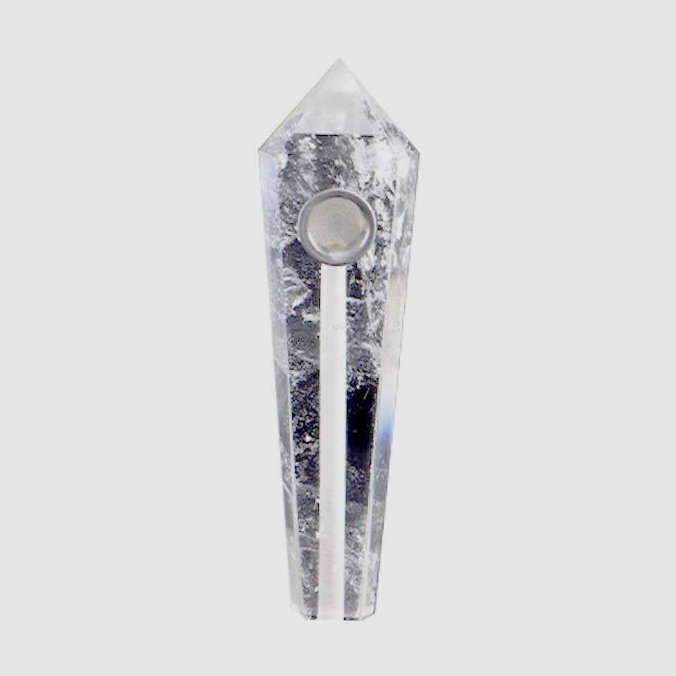 Natural Gemstone Crystal Wand Pipe Quartz