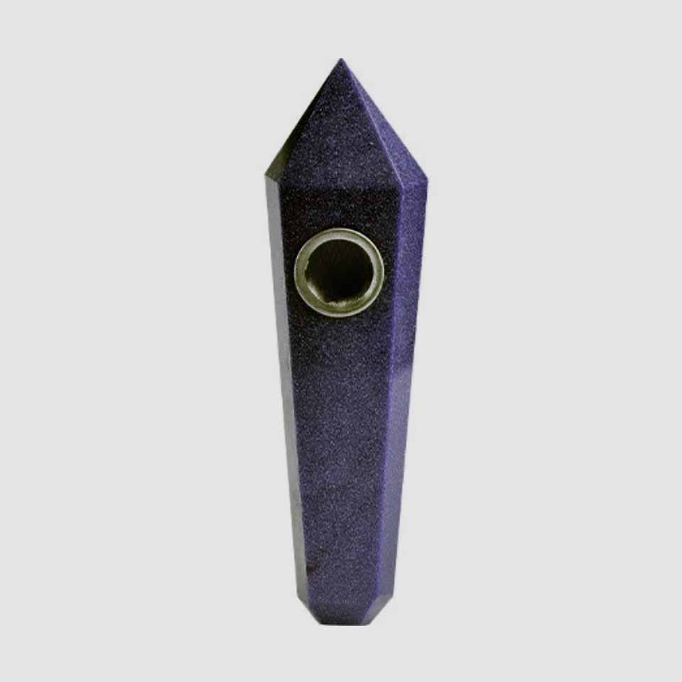 Natural Gemstone Crystal Wand Pipe Sandstone Blue