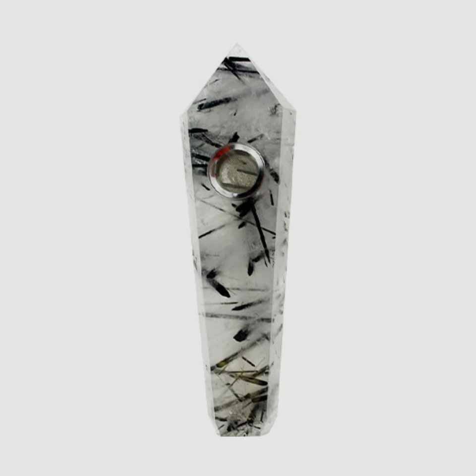Natural Gemstone Crystal Wand Pipe Tourmaline
