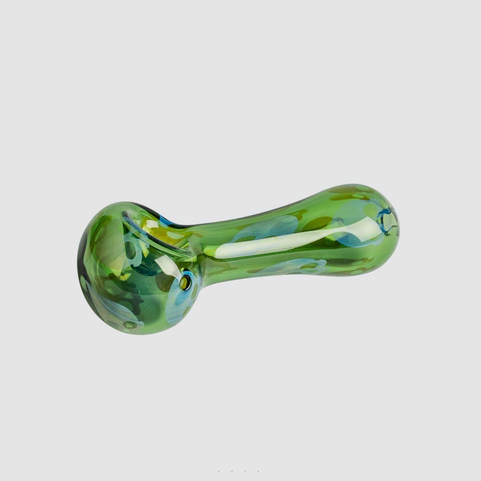 Red Eye Tek Glass Skull Pipe